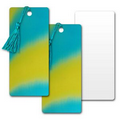 3D Lenticular PVC Bookmark - Yellow and Turquoise Changing Colors (Blank)